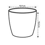 brussels rund 16cm moss green